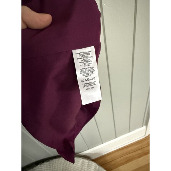 Ann Taylor Dress 8 Plum Burst Bi-Stretch Crew Neck Sheath Knee Length Career - Picture 6 of 9